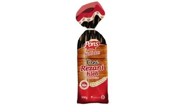 Crni rezani hleb 500g Pons PONS