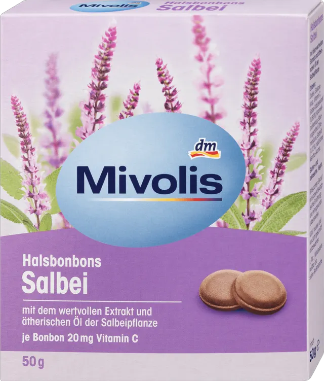 Mivolis tvrde bombone sa žalfijom 50g Mivolis
