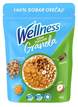 Wellness granola lesnik i cokolada 60g