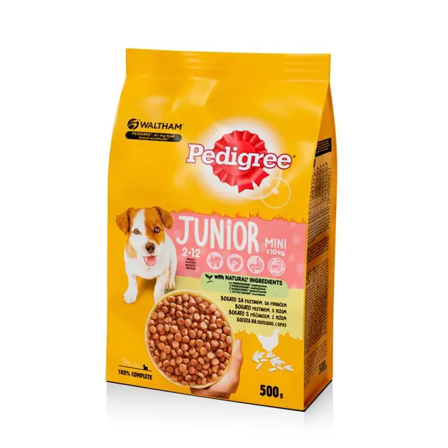 Pedigree briketi Junior Mini Pil/Ri 500g Pedigree