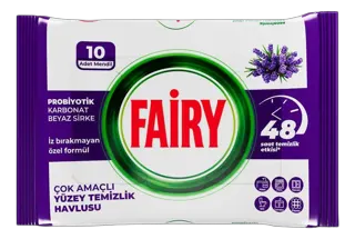VLAZNE MARAMICE ZA CISCENJE FAIRY LAVANDA 10/1