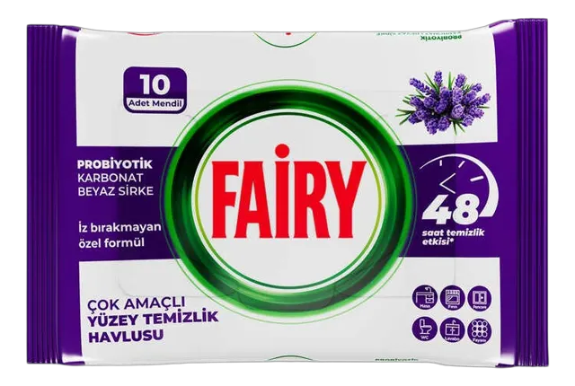VLAZNE MARAMICE ZA CISCENJE FAIRY LAVANDA 10/1 FAIRY