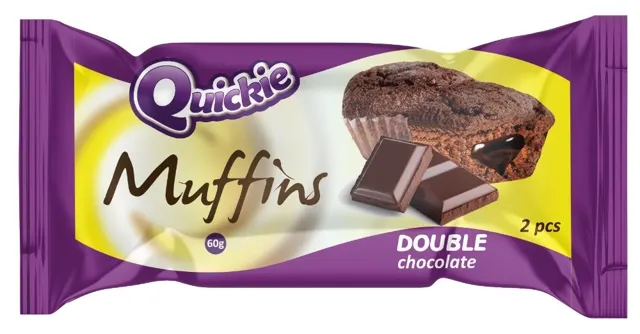 MUFFINS DUPLA COKOLADA 60g QUICKIE BEOKOLP