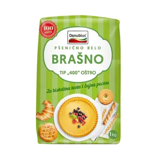 Brasno ostro/fina pec.T-400 Danubius 1kg