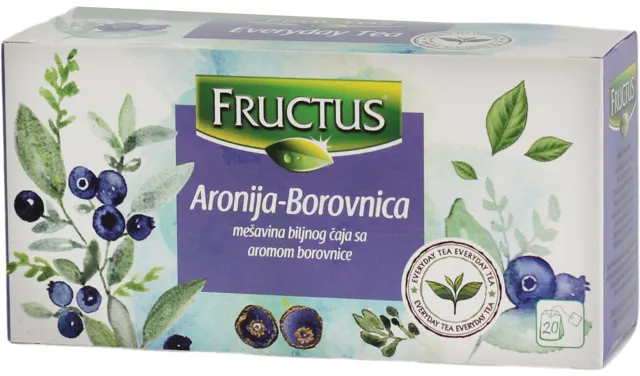caj aronija borovnica 1/5 fructus 50 g Fructus