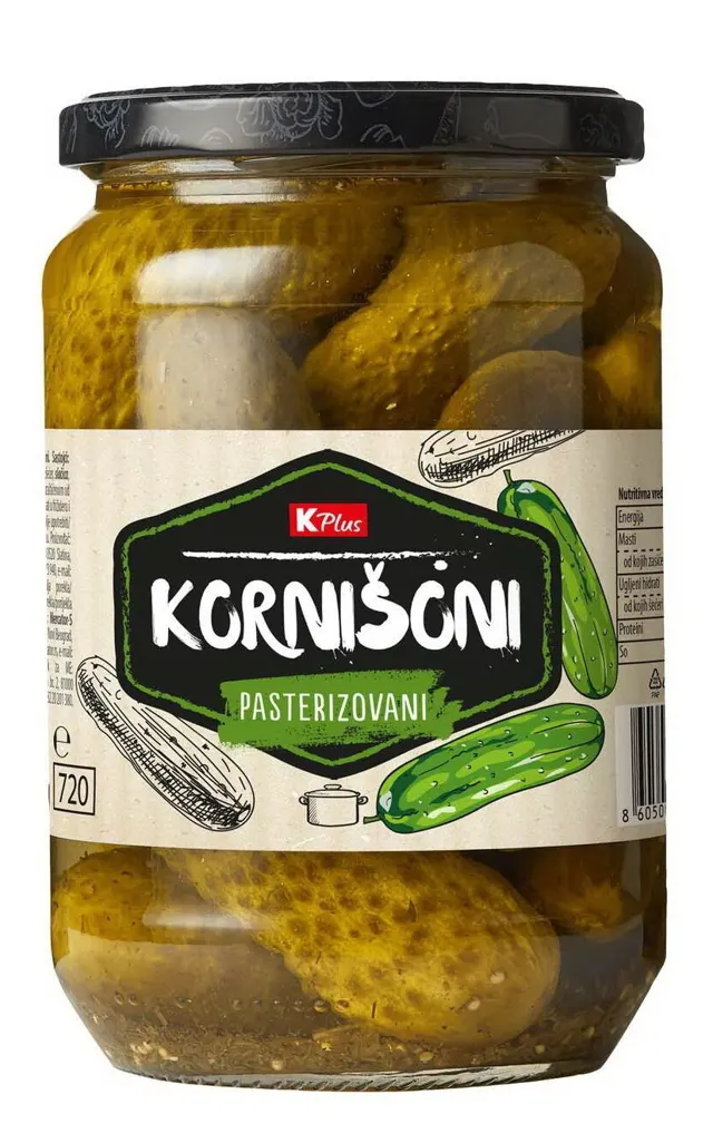 KORNIŠONI 670G K PLUS K PLUS
