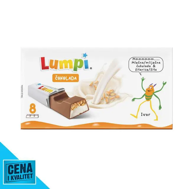 ČOKOLADA ŽITARICE 80G LUMPI LUMPI
