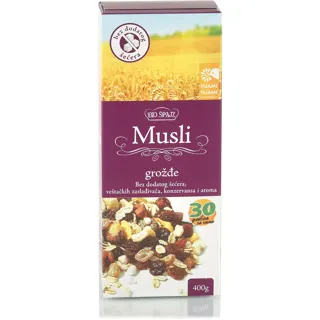 Musli grozdje bez dodatog secera 400g