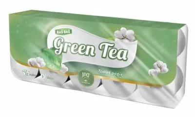 TOALETNI PAPIR 3SL PREMIUM GREEN TEA BAŠ BAŠ 10/1 BAS BAS