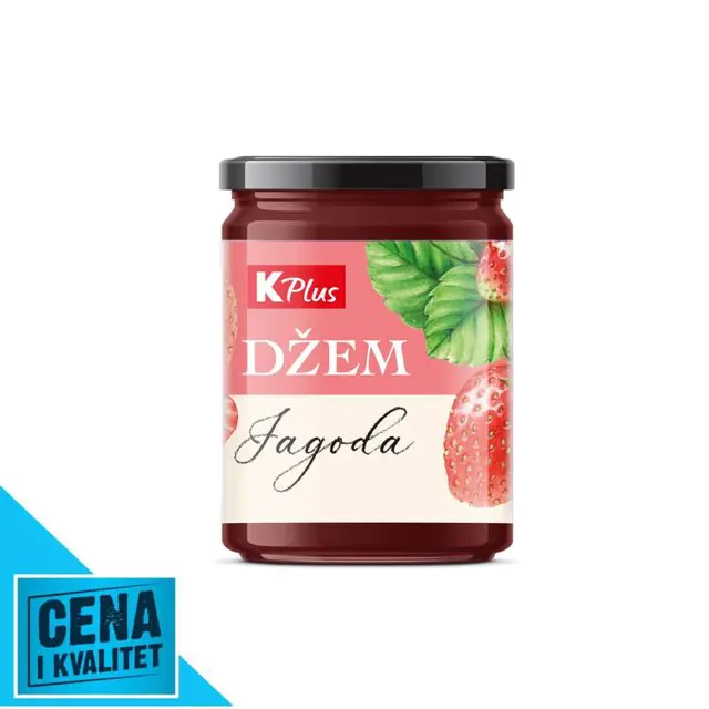 DŽEM JAGODA 680G K PLUS K PLUS