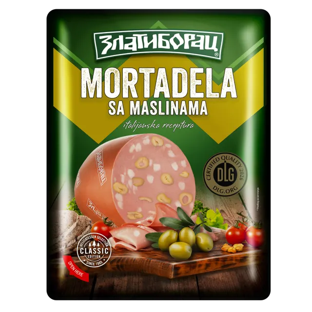 mortadela sa maslinama zat.atm. 0.125 zlatiborac 125 g zlatiborac