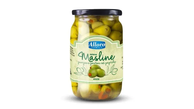 MASLINA ZELENA PUNJENA PAPRIKOM ALLORO 720ML ALLORO