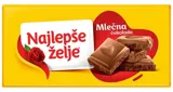 Cokolada mlecna naljepse zelje 160g