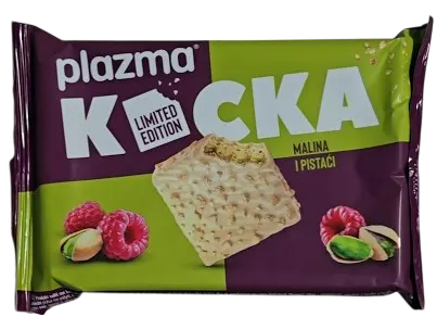 PLAZMA KOCKA MALINA PISTACI PREL.BELOM COK. 67.5G PLAZMA