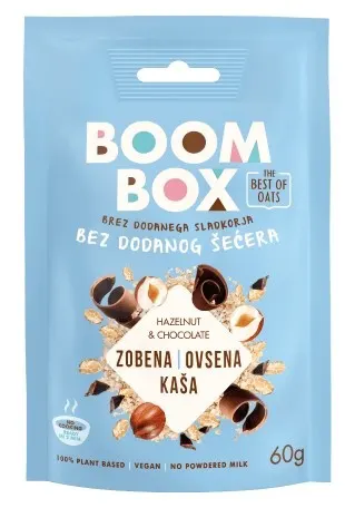 OVSENA KAŠA BOOM BOX LEŠNIK ČOKOLADA 60G BOOM BOX