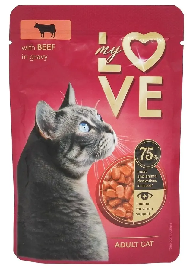 SOS ZA MAČKE GOVEDINA 85G MY LOVE ECO DIANA