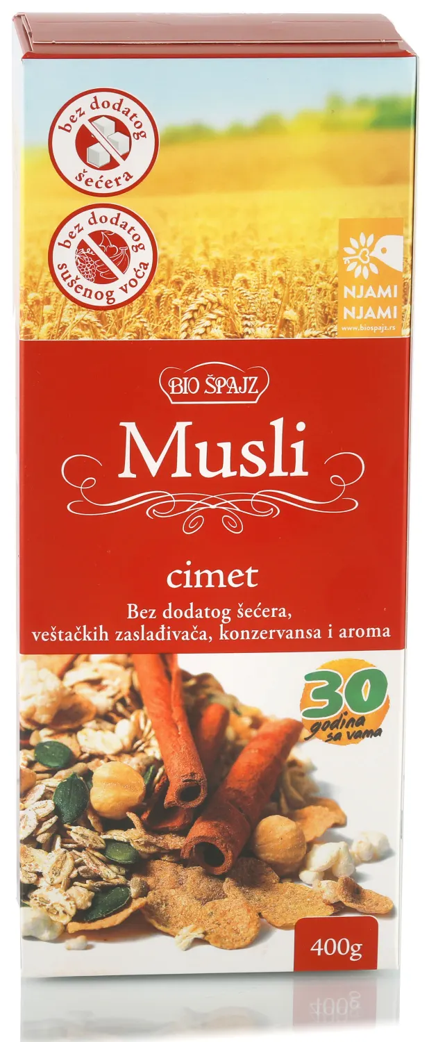 MUSLI CIMET 400GR BIO ŠPAJZ BIO ŠPAJZ