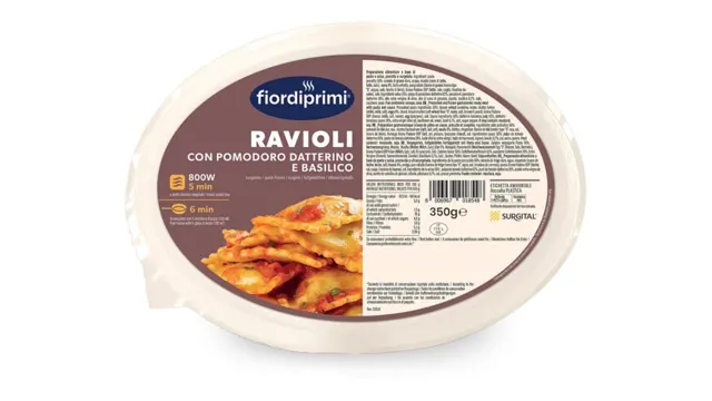 RAVIOLI CON POMODORO DATTERINO E BASILIC 350gr HRANA MEDITERANA