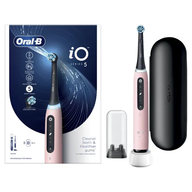 Elektricna cetkica iO Series 5+TC Pink Oral-B