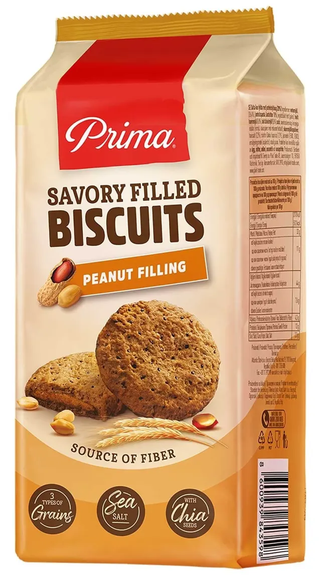 Prima punjeni slani biskvit kikiriki 135g STARK