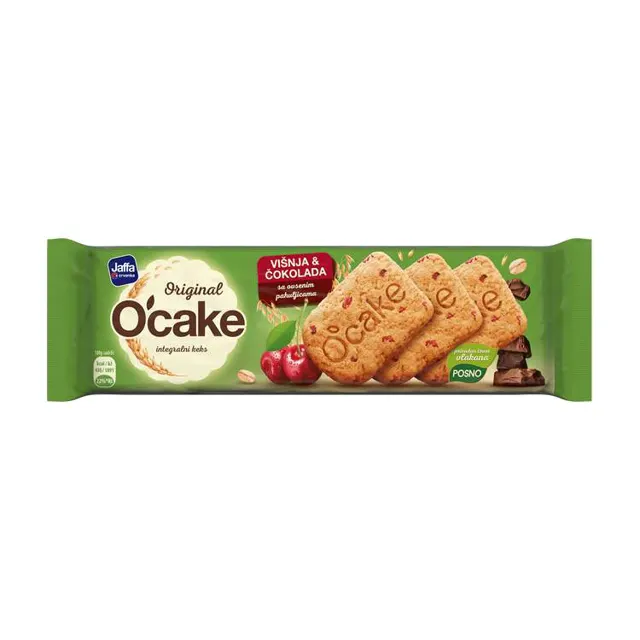 Keks integralni O'cake coko visnja 115g O`Cake