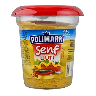 Senf Polimark ljuti casa 100g