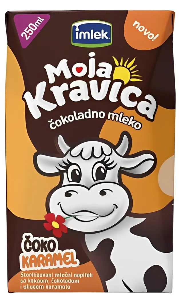Coko mleko Kravica coko karamel 1% 0.25L TB Moja Kravica