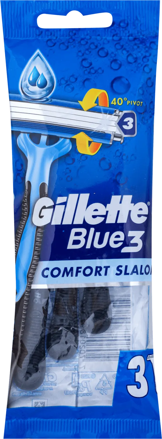 Brij.Blue 3 Comfort Slalom 3 cts Gill. 3 kom Gillette
