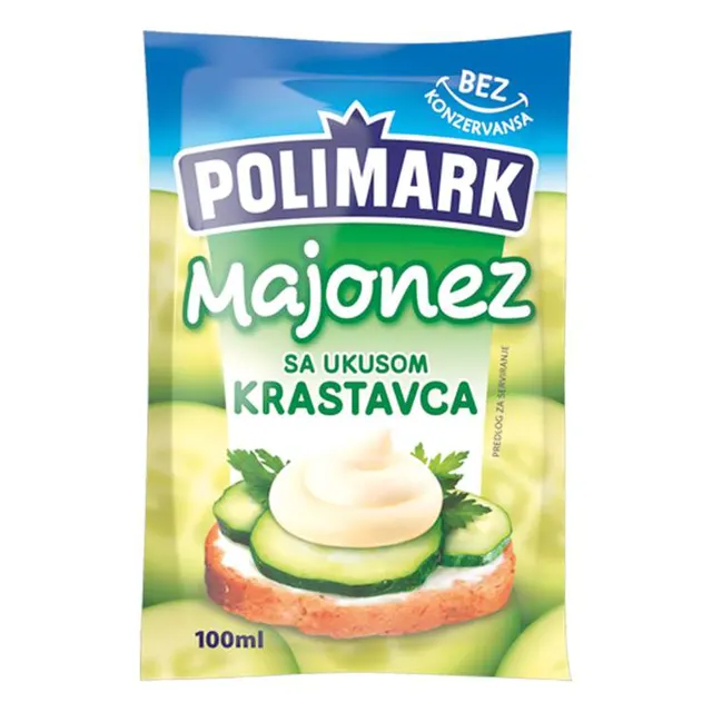 Majonez sa ukusom krastavca 0100 Polimark 22 100 g POLIMARK