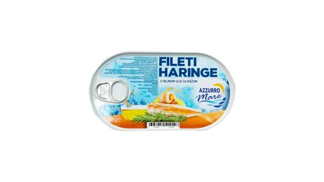 Haringa fileti u biljnom ulju 170g Azzurro Mare AZZURRO MARE