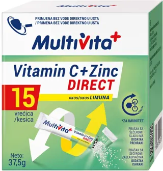 MULTIVITA VITAMIN C+ZINC DIREKT 15 KESICA