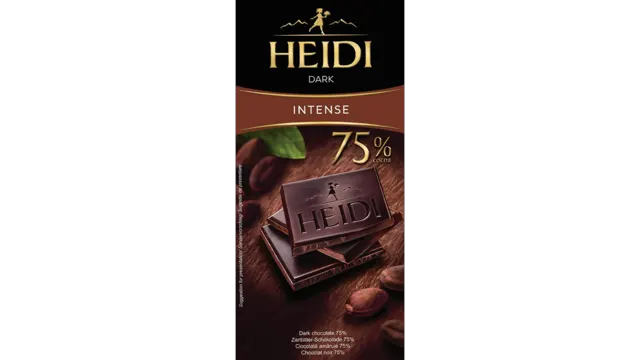 Cokolada crna Intense 75% Heidi 80g Heidi
