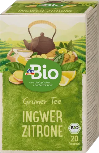 dmBio prir. aromat. čaj lim/đumb. 20kes