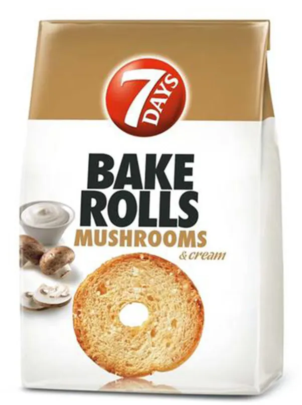 BAKE ROLLS MUSHROOM 80g 7 DAYS
