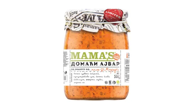 AJVAR PECENE CRVENE PAPRIKE LJUTI 550gr MAMA S MAMAS