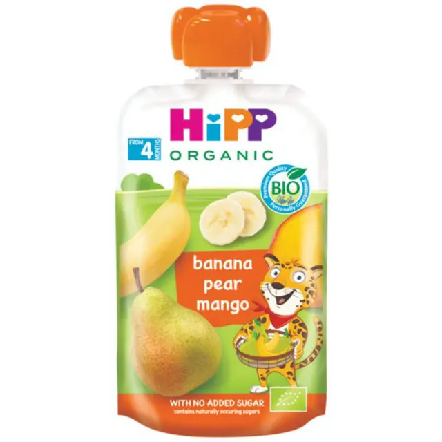 Voc.uzitak HiPP banana,kruska,mango 100g Hipp