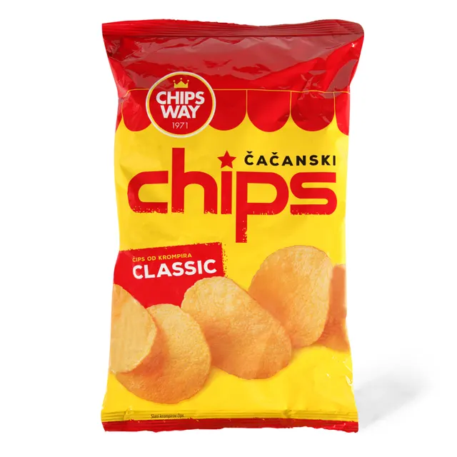 Cips classic Chips Way 150g Cacanski