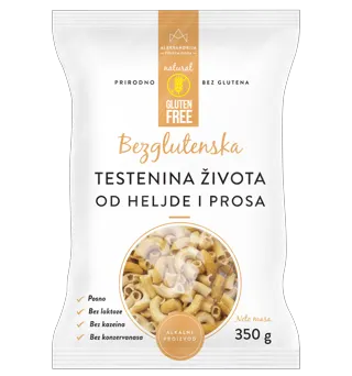TESTENINA BEZ GLUTENA 350G HELJDA I PROSO ALEKSANDRIJA F3