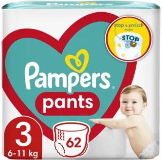 PELENE PAMPERS PANTS JP 3 (6-11KG) 62 KOM