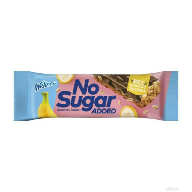 Cer.bar banana/kakao bez sec.Wellnes 23g Wellness