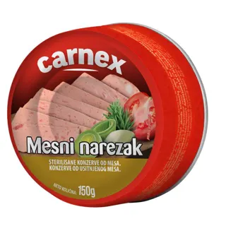 Mesni narezak Carnex limenka 150g