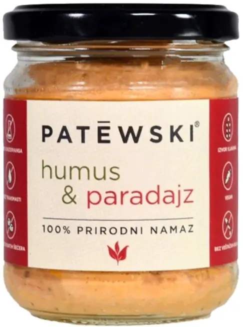 NAMAZ HUMUS&PARADAJZ 160G PATEWSKI PATEWSKI