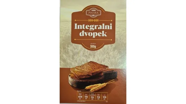 Dvopek integralni Maxi 300g Maxi pekara pakovani proizovd