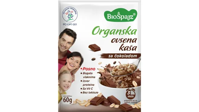 KAŠA OVSENA ČOKOLADA BIO 60GR BIO ŠPAJZ BIO ŠPAJZ