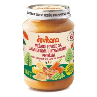 juvitana kašica povrće jagnj pir 190g