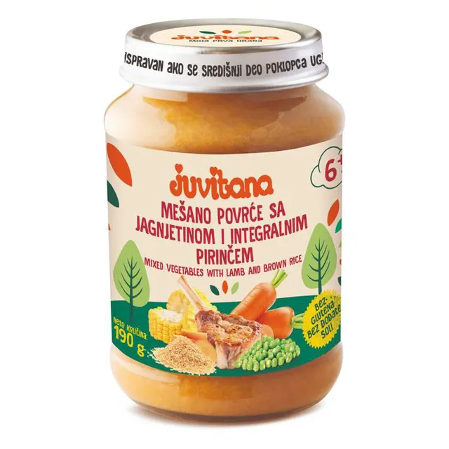 juvitana kašica povrće jagnj pir 190g juvitana