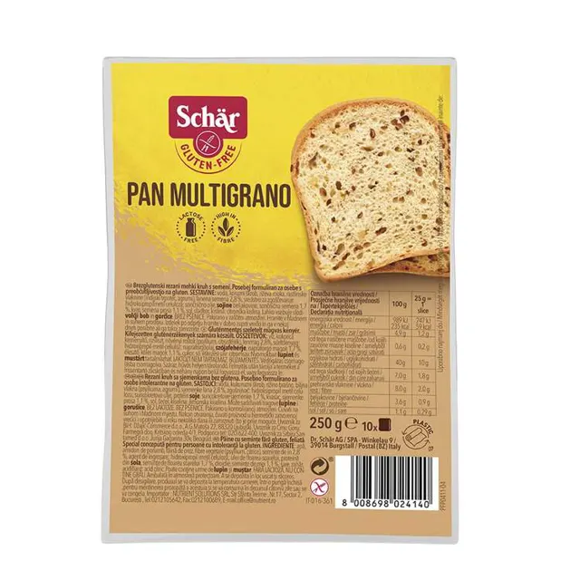 Hleb Pan Multigrano Schar 250g Schar