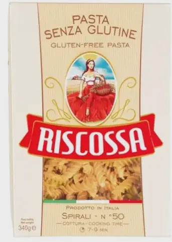 TESTENINA BEZ GLUTENA SPIRALI RISCOSSA 340G RISCOSSA