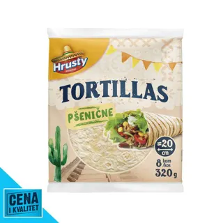 TORTILJA PŠENIČNA 8/1 320G HRUSTY