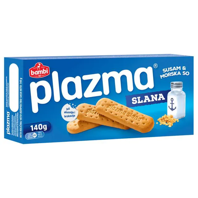 KEKS PLAZMA SLANA SUSAM I MORSKA SO 140gr BAMBI PLAZMA